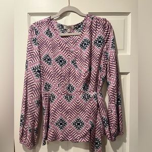 EUC - Haute Hippie Sz M Viscoise Printed Blouse